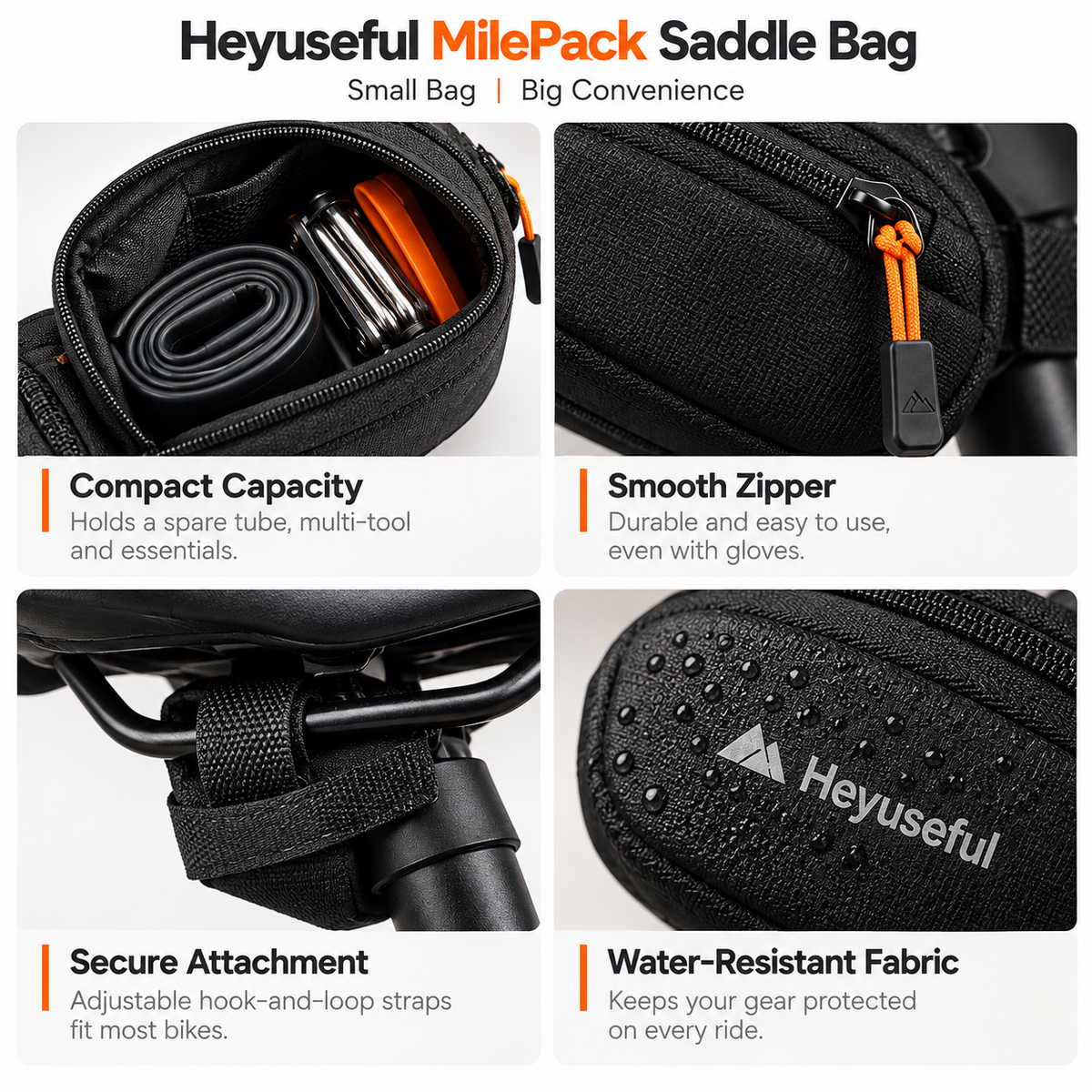 Heyuseful MilePack Saddle Bag