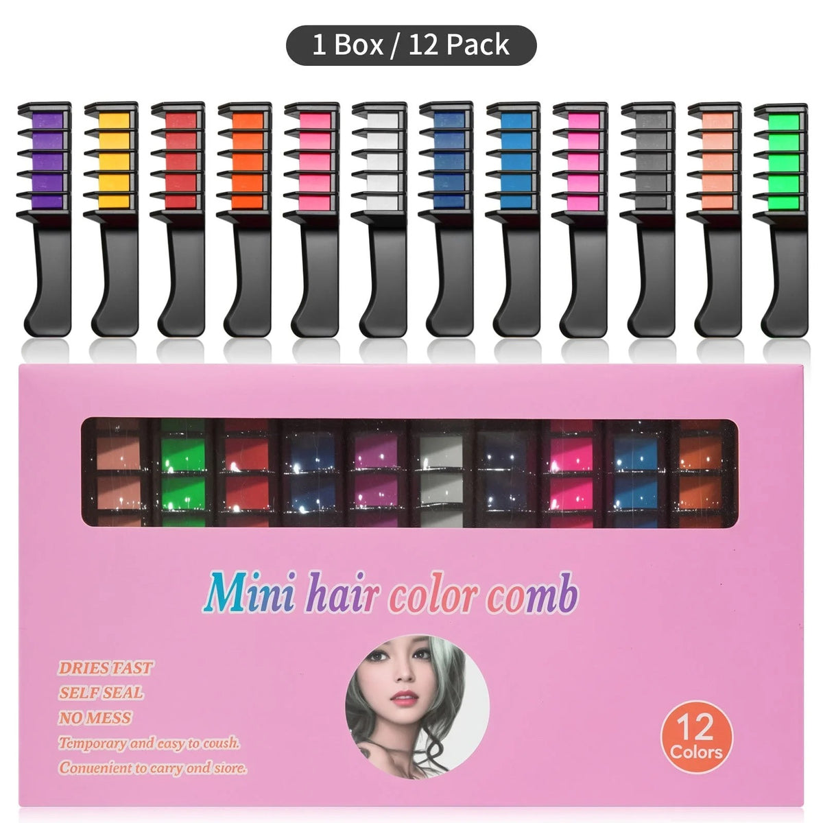 šLimited Time Discountš„Temporary Hair Dye Chalk Comb- Cruelty Free