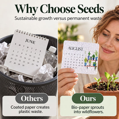 🇺🇸 🌱 2027 Plantable Desk Calendar — A Little Art. A New Beginning. 📅