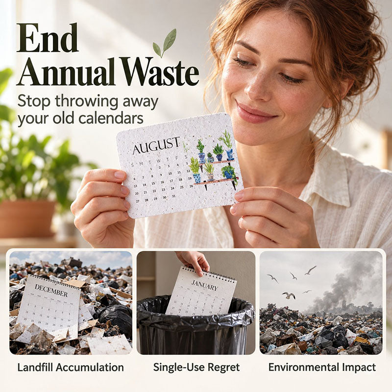 🇺🇸 🌱 2027 Plantable Desk Calendar — A Little Art. A New Beginning. 📅