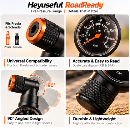 Heyuseful RoadReady Tire Pressure Gauge