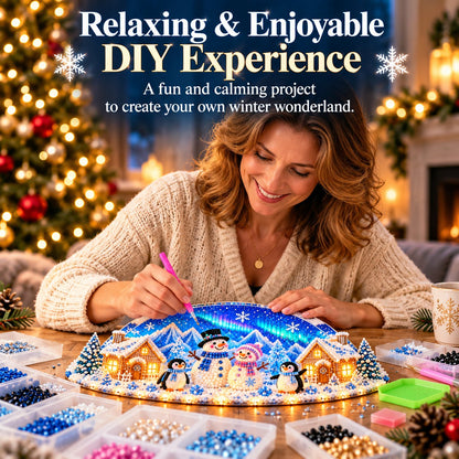 ❄️ DIY Winter Wonderland with Rhinestones & Pearl-Like Accents