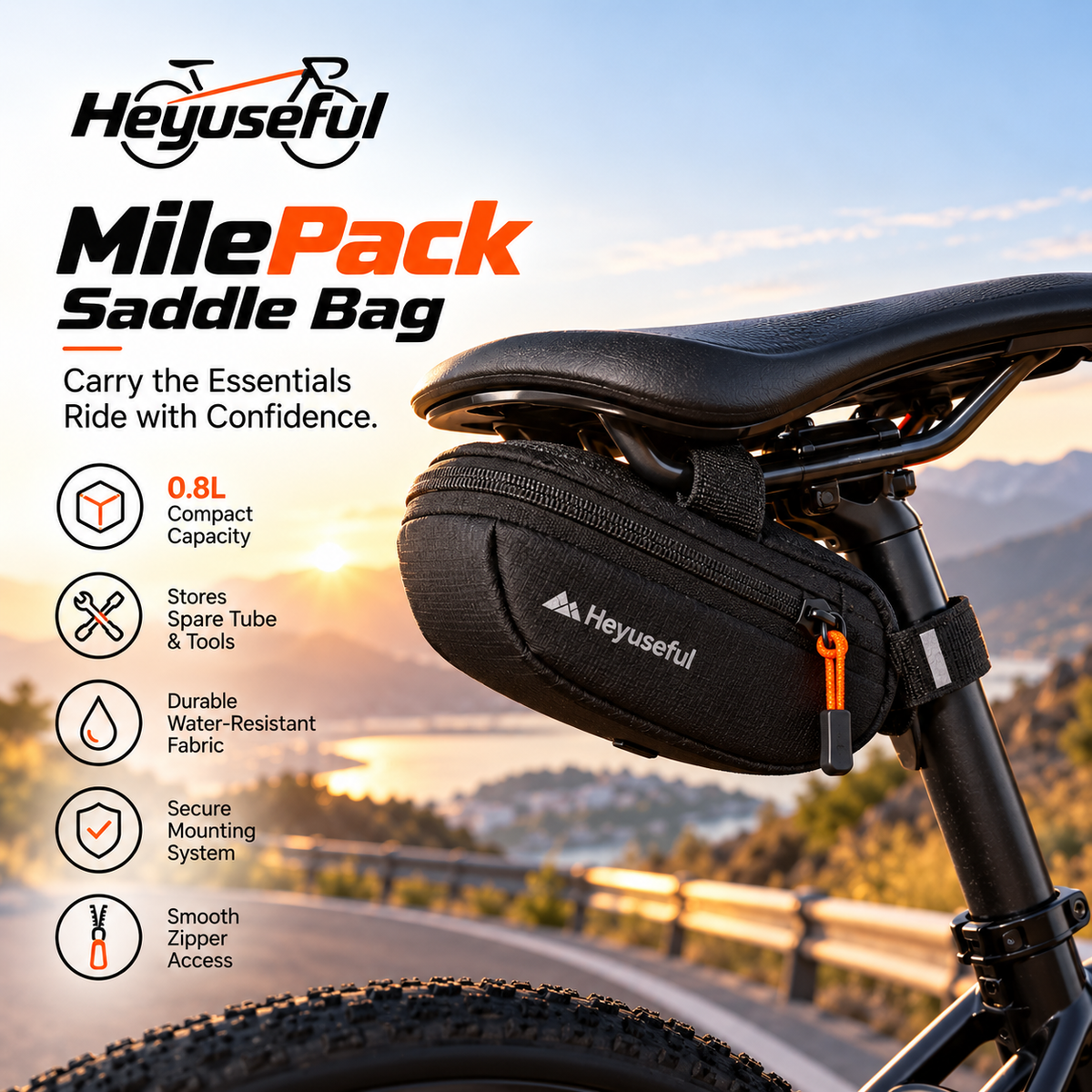 Heyuseful MilePack Saddle Bag