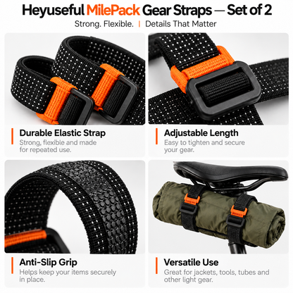 Heyuseful MilePack Gear Straps — Set of 2