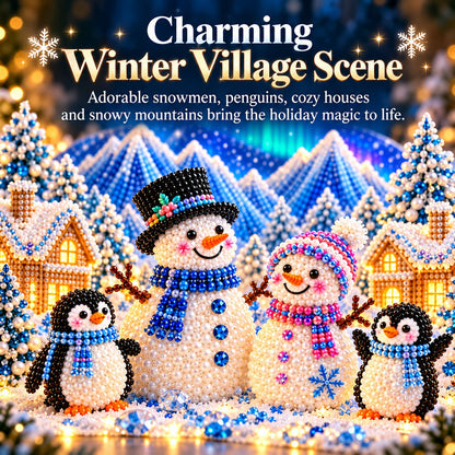 ❄️ DIY Winter Wonderland with Rhinestones & Pearl-Like Accents