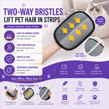 🐾Last Day 80% OFF🐶🐱Pet Grooming Gloves - Buy 1 Get 1 Free