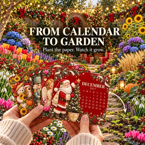 🎄🌱 Christmas Special Edition - Eco-Friendly Plantable “Timeless” Seed Calendar 2027🌸🌿