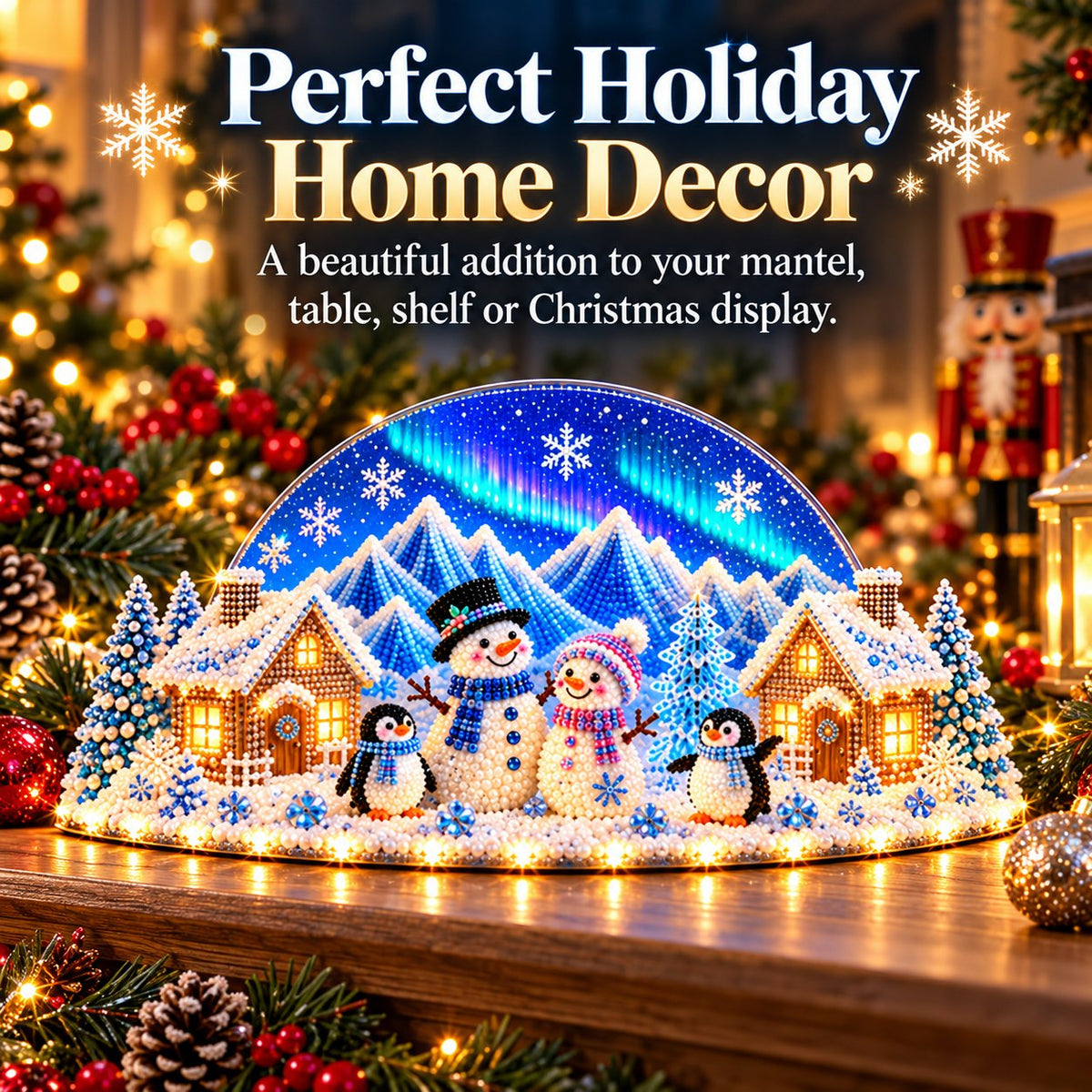 ❄️ DIY Winter Wonderland with Rhinestones & Pearl-Like Accents