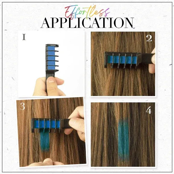 🎁Limited Time Discount🔥Temporary Hair Dye Chalk Comb- Cruelty Free